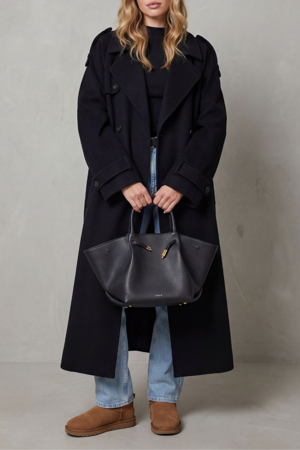 Women's Wool Trench Coat in an Oversized Fit