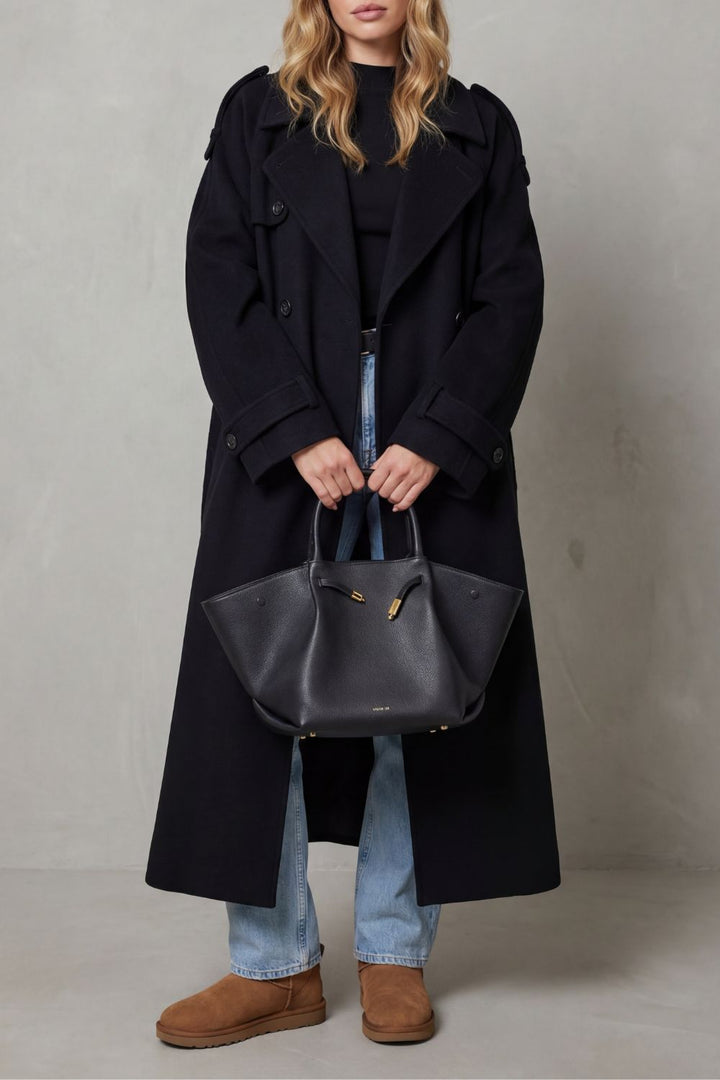 Women's Wool Trench Coat in an Oversized Fit