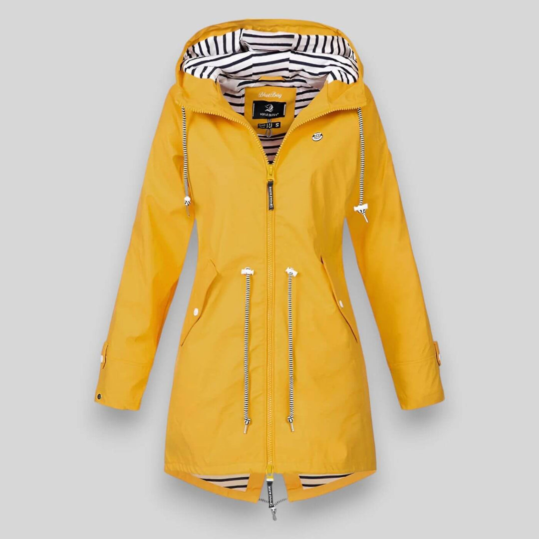 Women's Waterproof Rain Jacket with Adjustable Hood