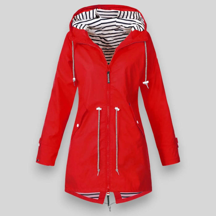 Women's Waterproof Rain Jacket with Adjustable Hood