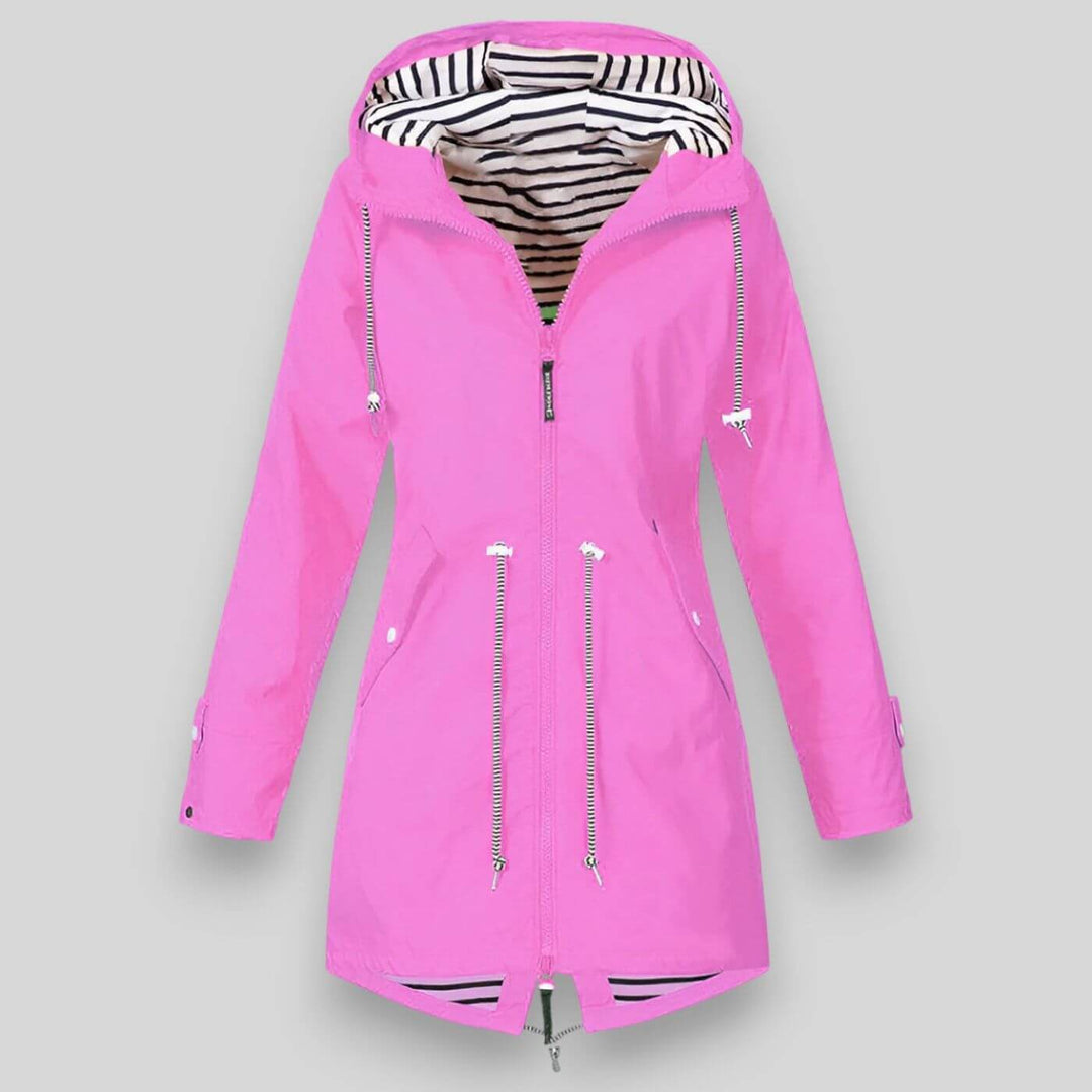 Women's Waterproof Rain Jacket with Adjustable Hood