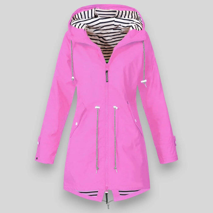 Women's Waterproof Rain Jacket with Adjustable Hood