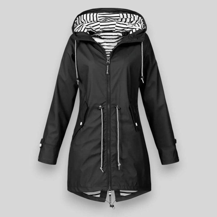 Women's Waterproof Rain Jacket with Adjustable Hood